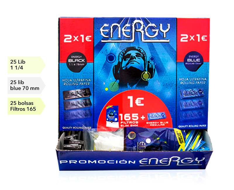 ENERGY EXPOSITOR  MULT. BLUE+BLACK+FILTROS