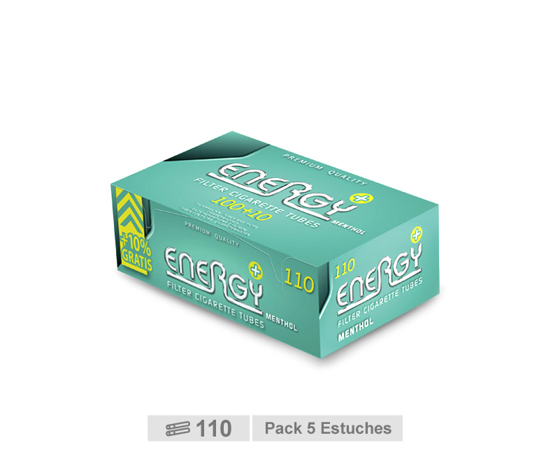 ENERGY TUBOS MENTHOL PLUS 110 - PACK 5 ESTUCHES