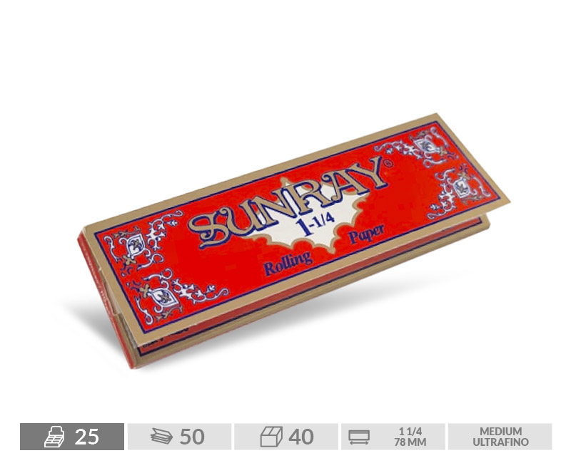 SUNRAY PAPEL 1 1/4 SUNRAY EXP 25