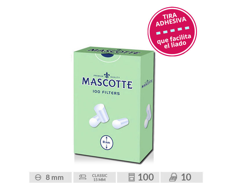 FILTROS 8 MM MASCOTTE: PACK 10 CAJAS