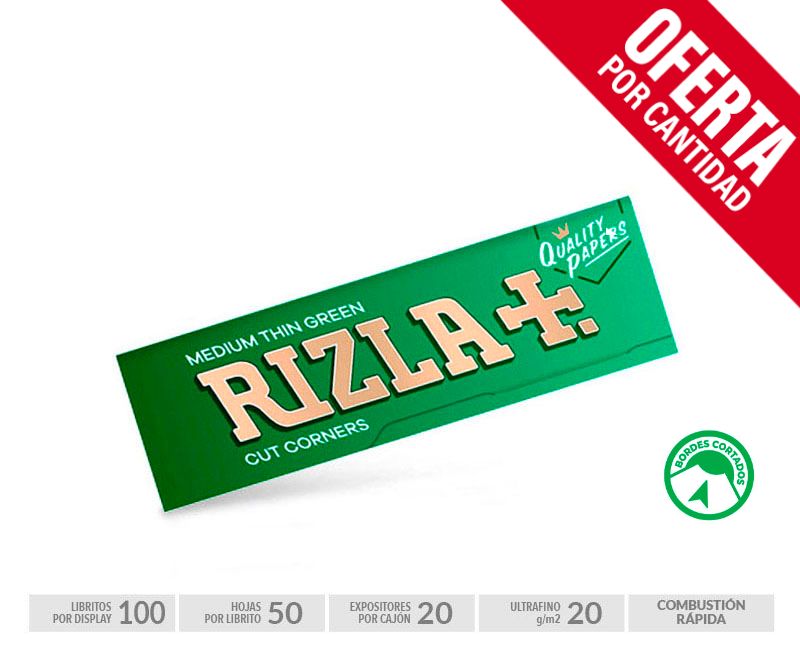 RIZLA GREEN  70mm EXP 100