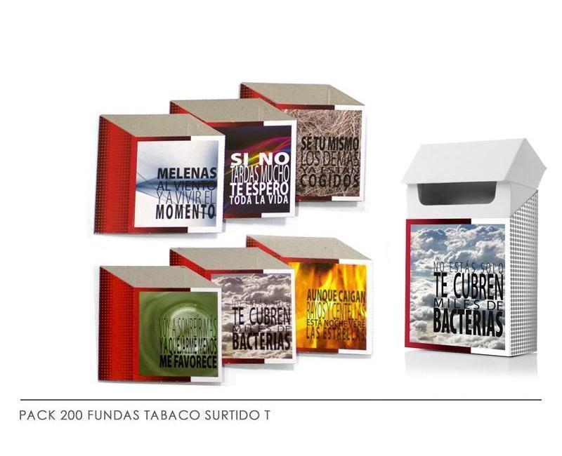 PACK 200 FUNDAS TABACO MLO. T