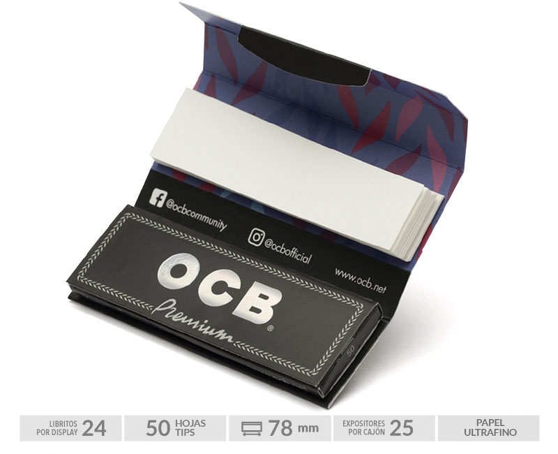 OCB PREMIUM 1 1/4 + TIPS EXP 24