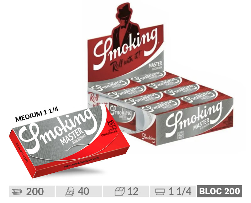 SMOKING EXP 40  BLOC SILVER 200