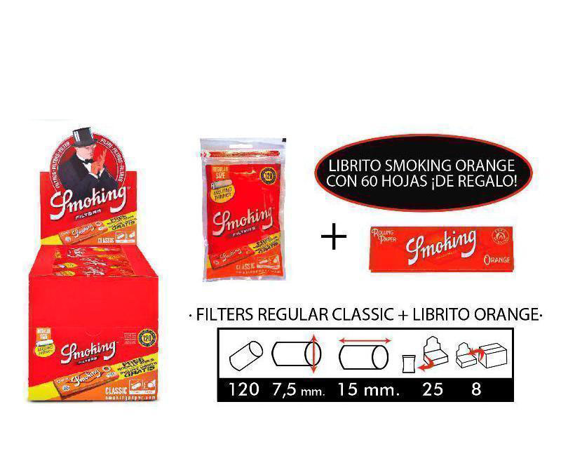 EXP 25 SMOKING F.REGULAR CLASSIC + LIBRITO ORANG