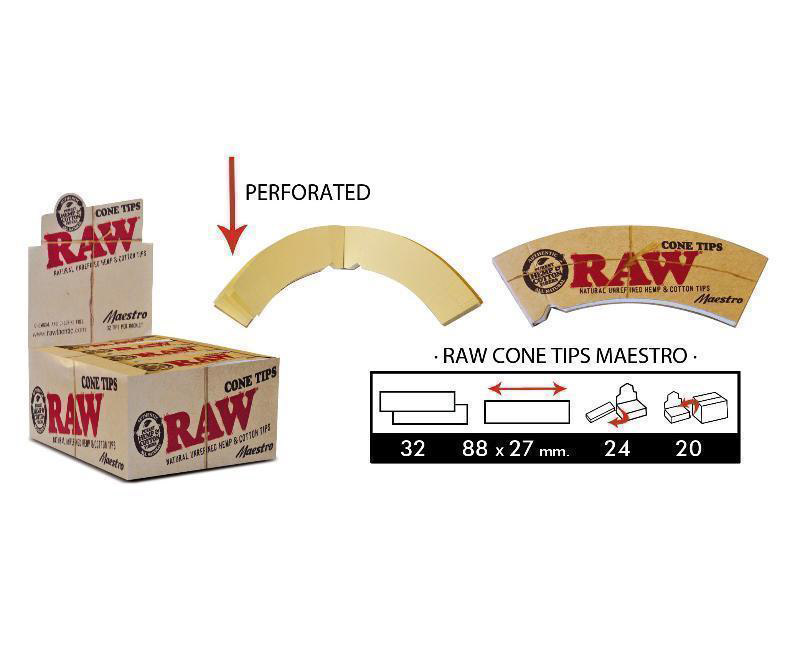 RAW EXP 24  CONE TIPS MAESTRO