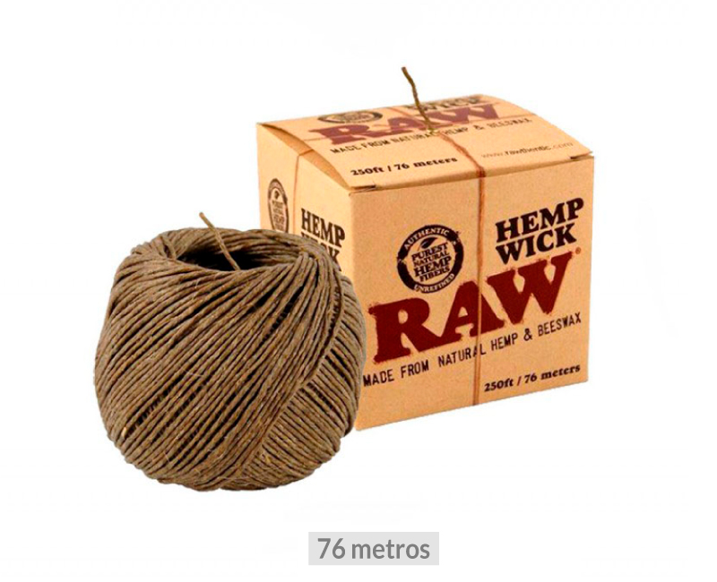 RAW HEMP WICK 250 FT/76M (60)