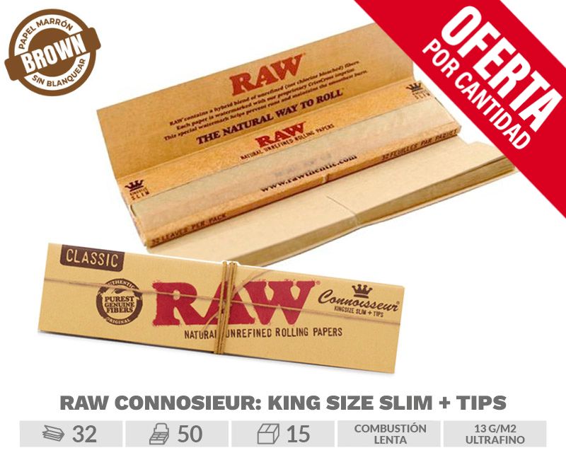 RAW EXP.24  CONNOISEUR PAPEL SLIM +  TIPS