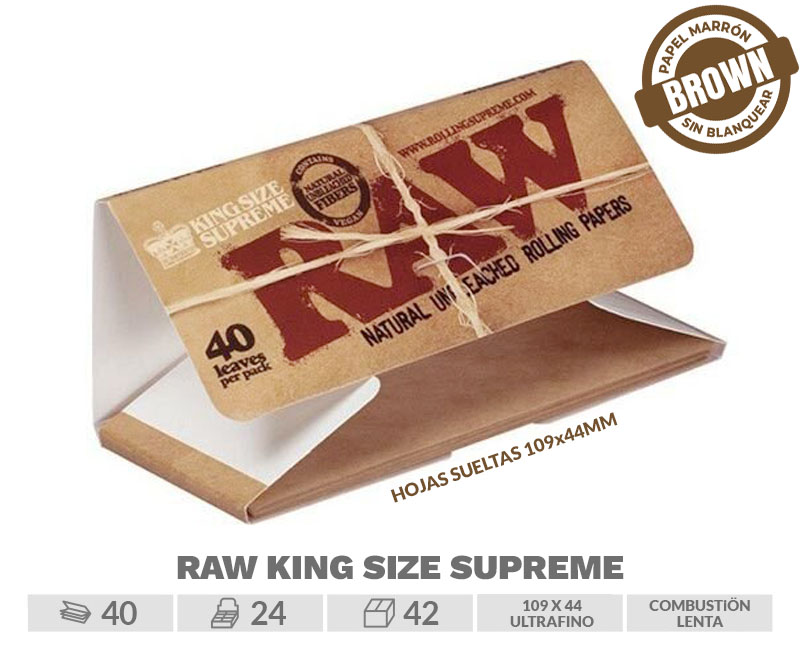 RAW KING SIZE SUPREME EXP 24