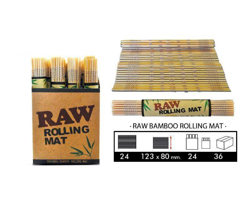 RAW BAMBOO ROLLING MAT EXP 24