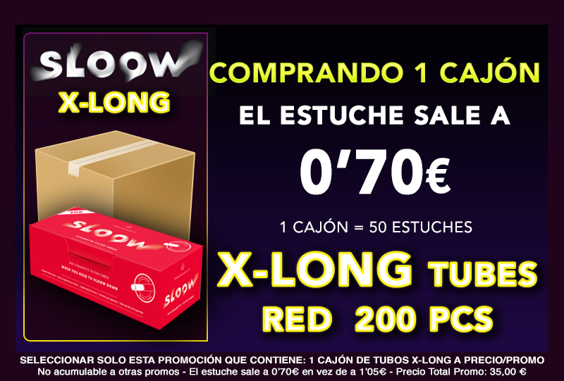200 X-LONG CAJON TUBOS SLOOW