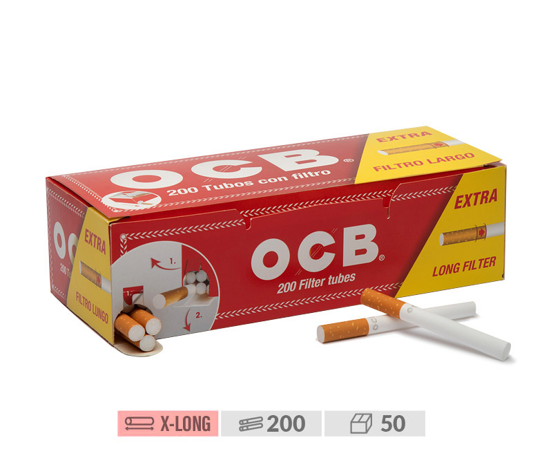 OCB TUBOS XLONG 200 CAJÓN 50 ESTUCHES