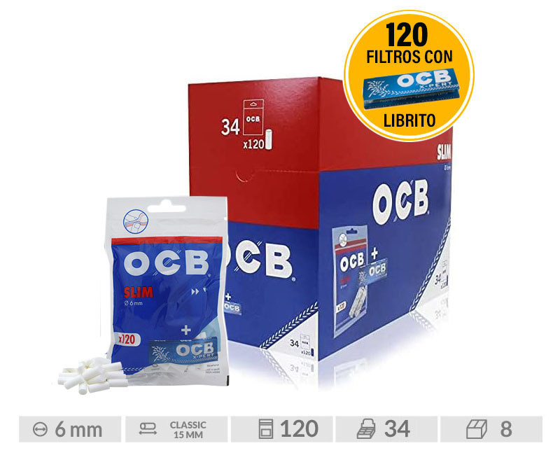 OCB FILTROS SLIM 6mm + EXPERT BLUE EXP 34