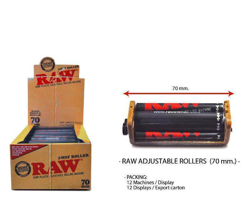 RAW ROLLER ADJUSTABLE 70mm EXP 12