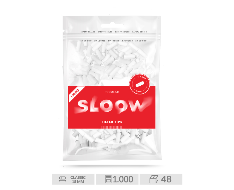SLOOW BOLSA 1.000  RED FILTERS 8mm