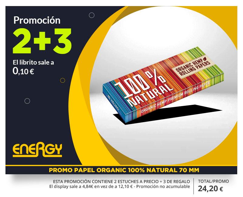 PROMO ENERGY PAPEL 100%NATURAL 70MM (2+3)