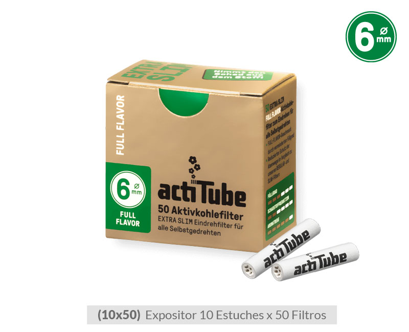 AC1047 ACTITUBE FILTROS 6 MM EXTRASLIM (10X50)