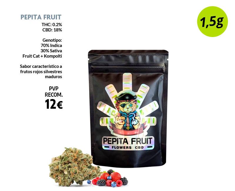 CBD BEERTOPIA FLOR PEPITA FRUIT 1.5G