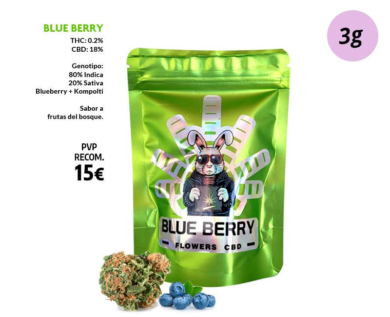 CBD BEERTOPIA FLOR BLUEBERRY 3G