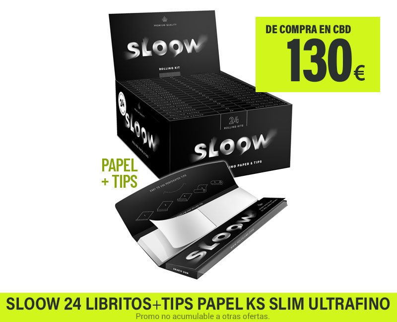 PROMO CBD 130 EUR + SLOOW SLIM CON TIPS (40682013)