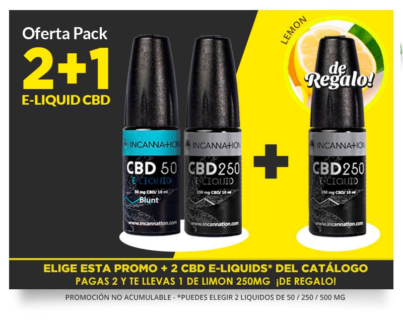PROMO 2 CBD E-LIQUID + 1 LIMÓN 250 DE REGALO