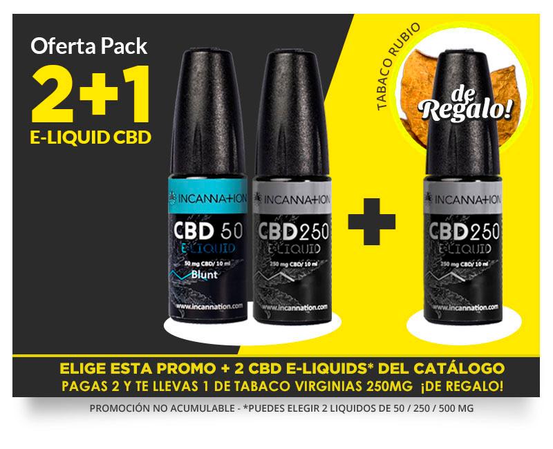 PROMO 2 CBD E-LIQUID + 1 VIRGINIAS 250 DE REGALO