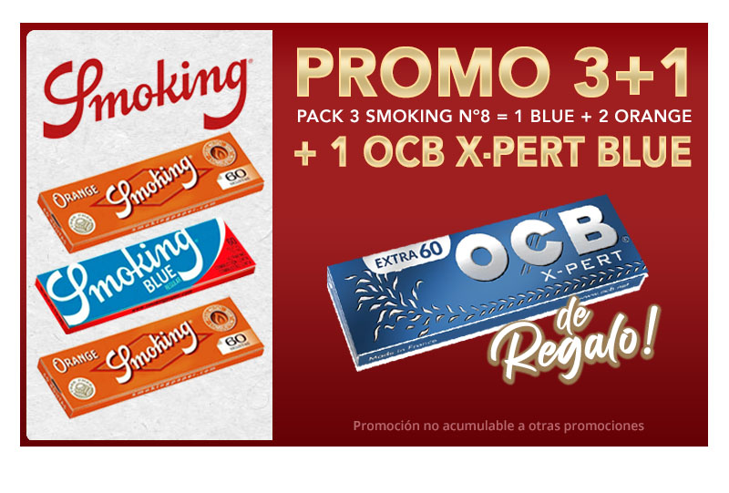 PROMO SMOKING PACK 1BLUE/2NAR + 1 OCB XPERT BLUE