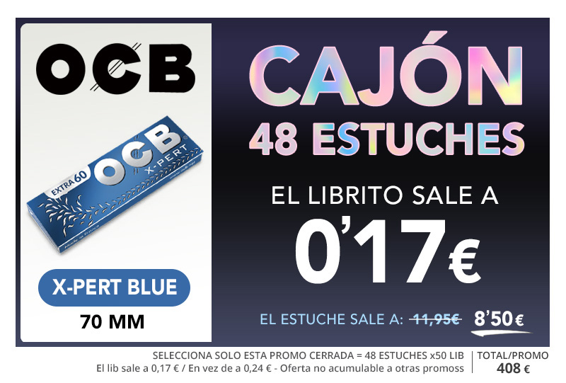 PROMO OCB XPERT BLUE: CAJÓN x48 A 8.50€/EXP