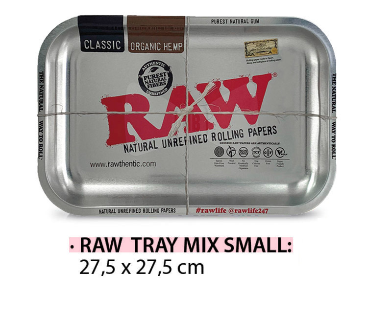RAW TRAY METAL SILVER - SMALL 175x275 mm