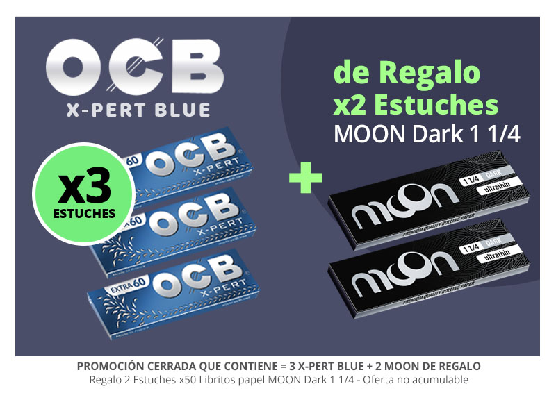 PROMO OCB 3 X-PERT BUE + REGALO 2 MOON 1 1-4