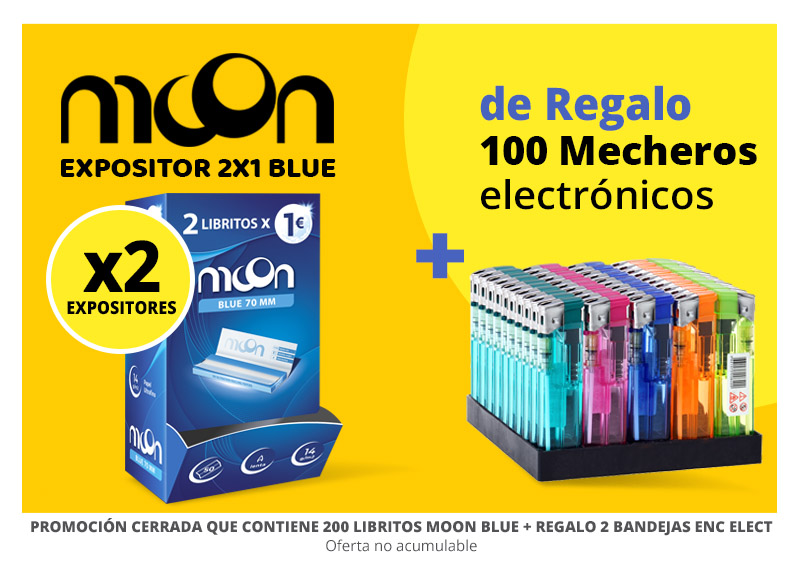 PROMO MOON 2 EXP 2X1 BLUE + REGALO 100 ENC ELECT