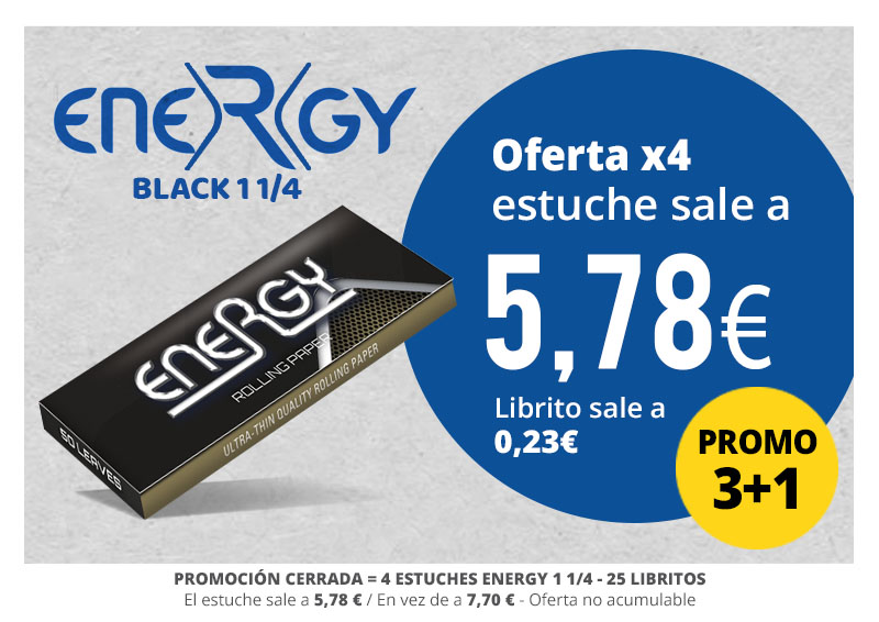 PROMO ENERGY PAPEL BLACK 1 1/4 (3+1)