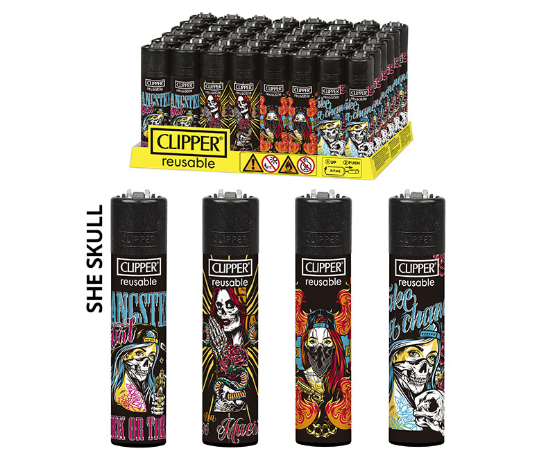 CLIPPER SHE SKULL - CP11 LARGE DECO - DL48