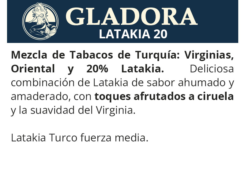 GLADORA PESSE CANOE TIN LATAKIA FLAKE 20 (50 G)