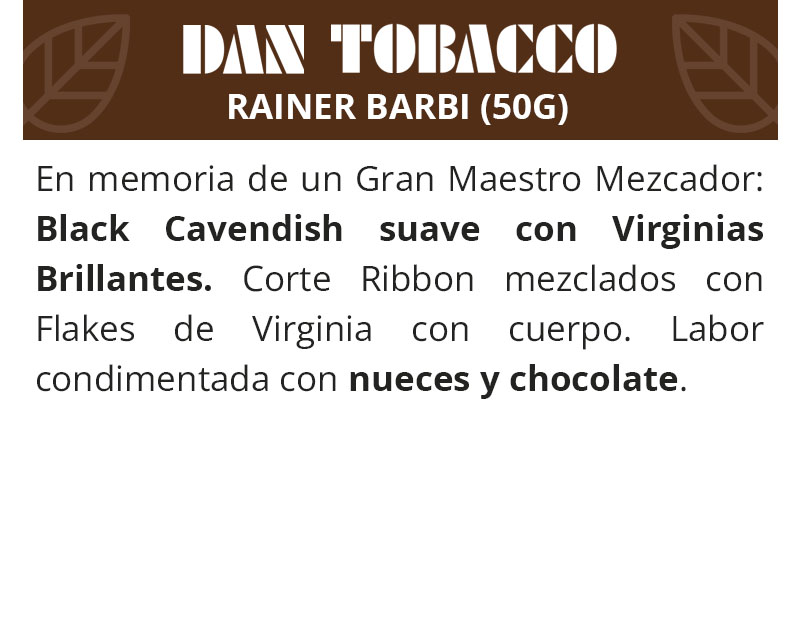 DAN TOBACCO RAINER BARBI (50 G)