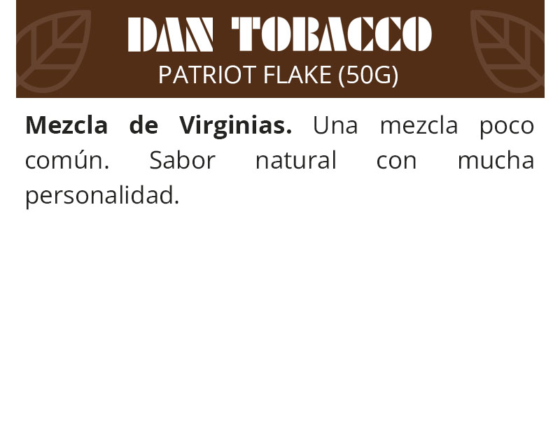 DAN TOBACCO PATRIOT FLAKE (50 G)
