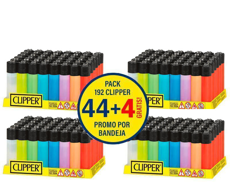 PROMO 192 CLIPPER LISOS (44+4 / DISPLAY) CP11