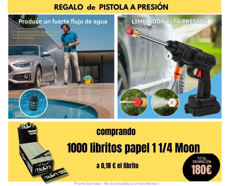 PROMO MOON 1000 LIBRITOS+PISTOLA A PRESION
