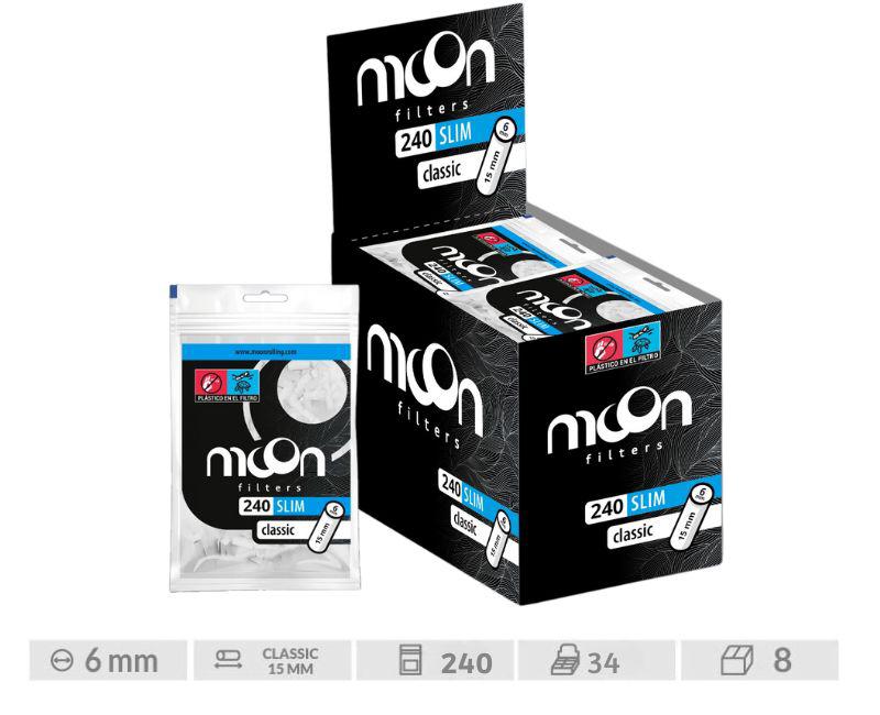 MOON FILTROS SLIM 240 (DISPLAY 34 BOLSAS)