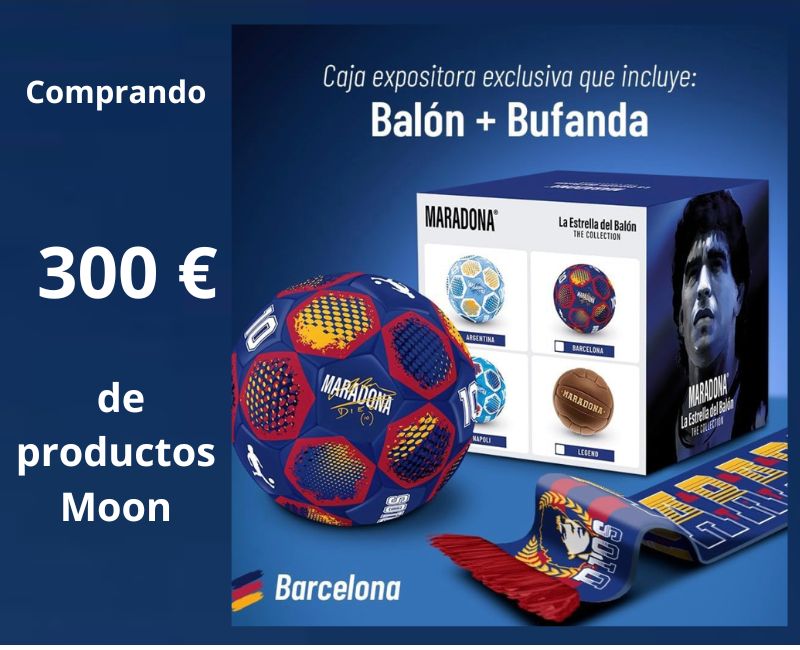 PROMO 300€ MOON + REGALO BALON MARADONA BARCELONA