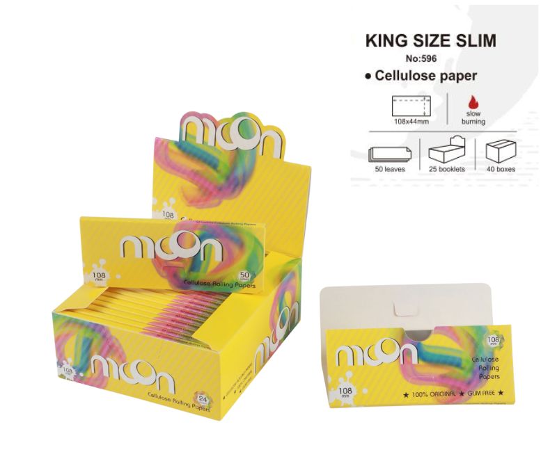 MOON PAPEL CELLULOSE KING SIZE SLIM EXP. 25