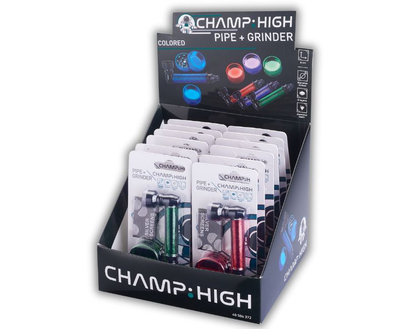CHAMP EXP.12 SETS: PIPA+REJILLA+GRINDER METAL