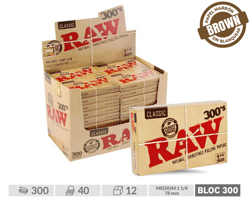 RAW BLOC 300  (1 1/4) EXP.40