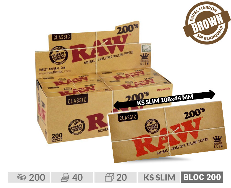 RAW BLOC 200 SLIM EXP.40