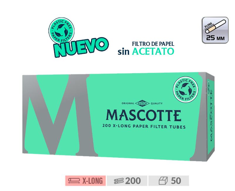 CAJON TUBOS MASCOTTE XLONG 200 FILTRO PAPEL