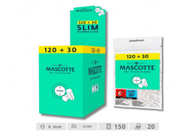 MASCOTTE FILTROS SLIM 6MM 120+30 EXP 20
