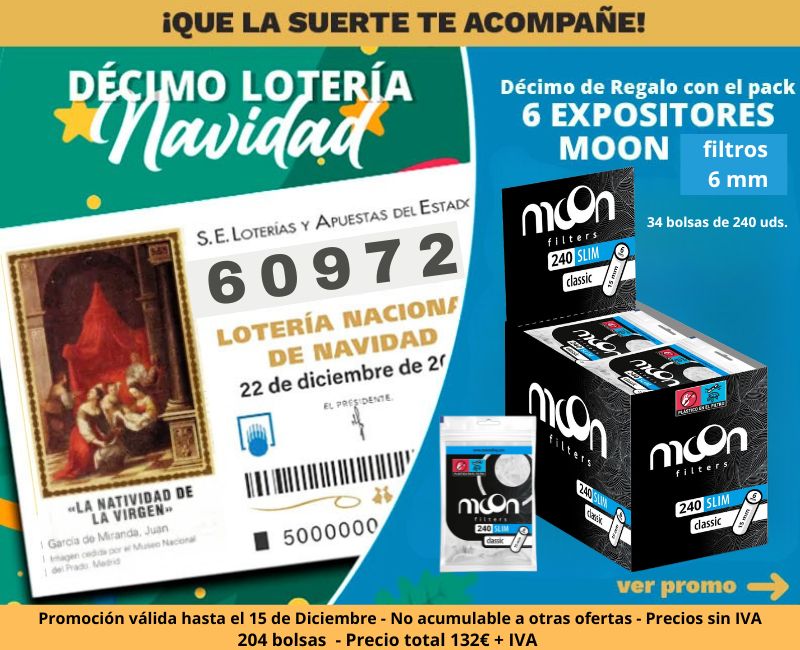 PROMO 6 EXP.34 BOLSAS FILTROS MOON+ REGALO DECIMO