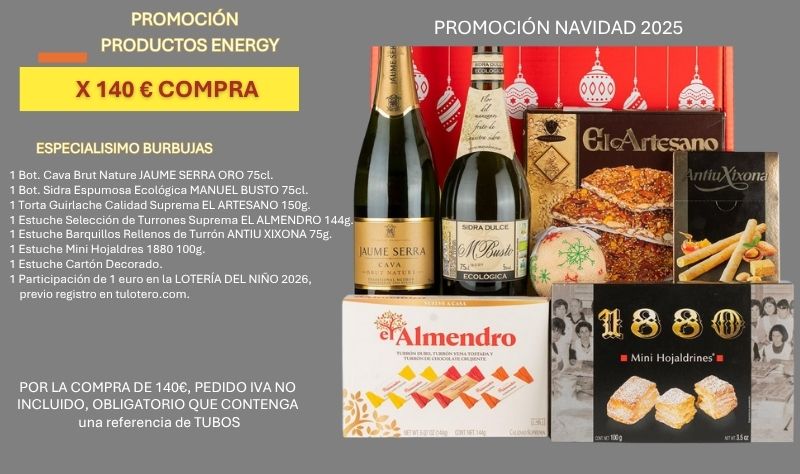 COMPRAS ENERGY 140€+ REGALO LOTE ESPECIAL BURBUJAS