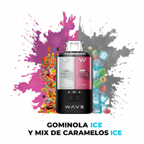 WAVE SWITCH VAPER 0% GOMINOLA Y MIX CARAMELOS ICE