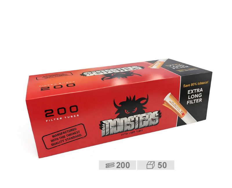 CAJON 50 ESTUCHES TUBOS 200 XLONG MONSTERS